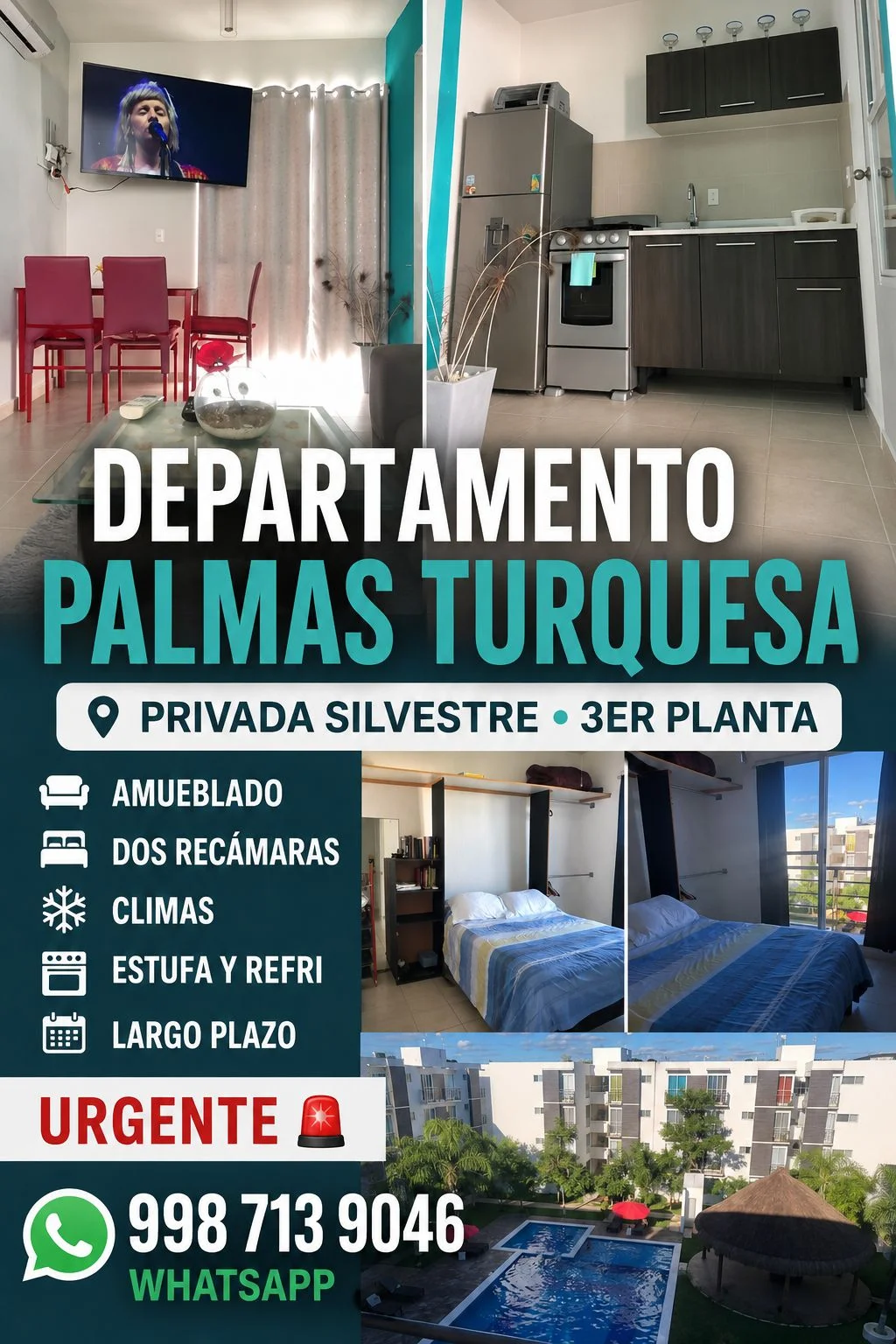 Apartment in Palmas Turquesa, Playa del Carmen