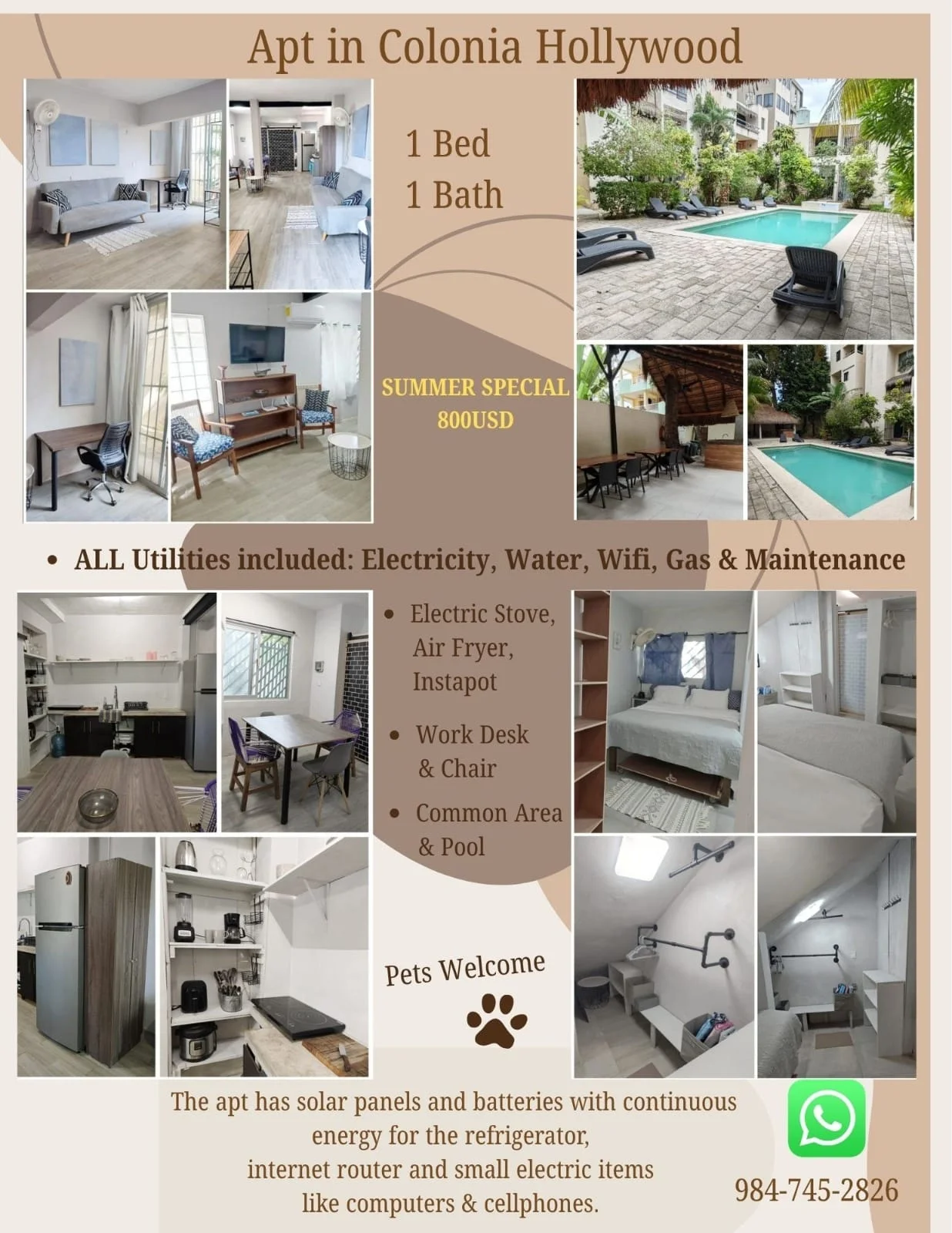 1 Bedroom Apartment in Playa del Carmen