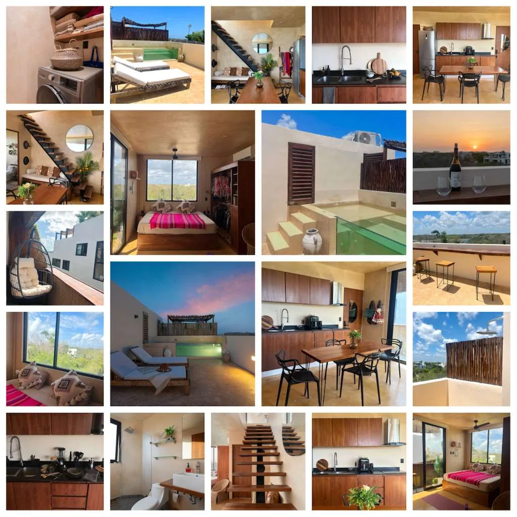 2-Story Apartment in Tulum with Rooftop Pool