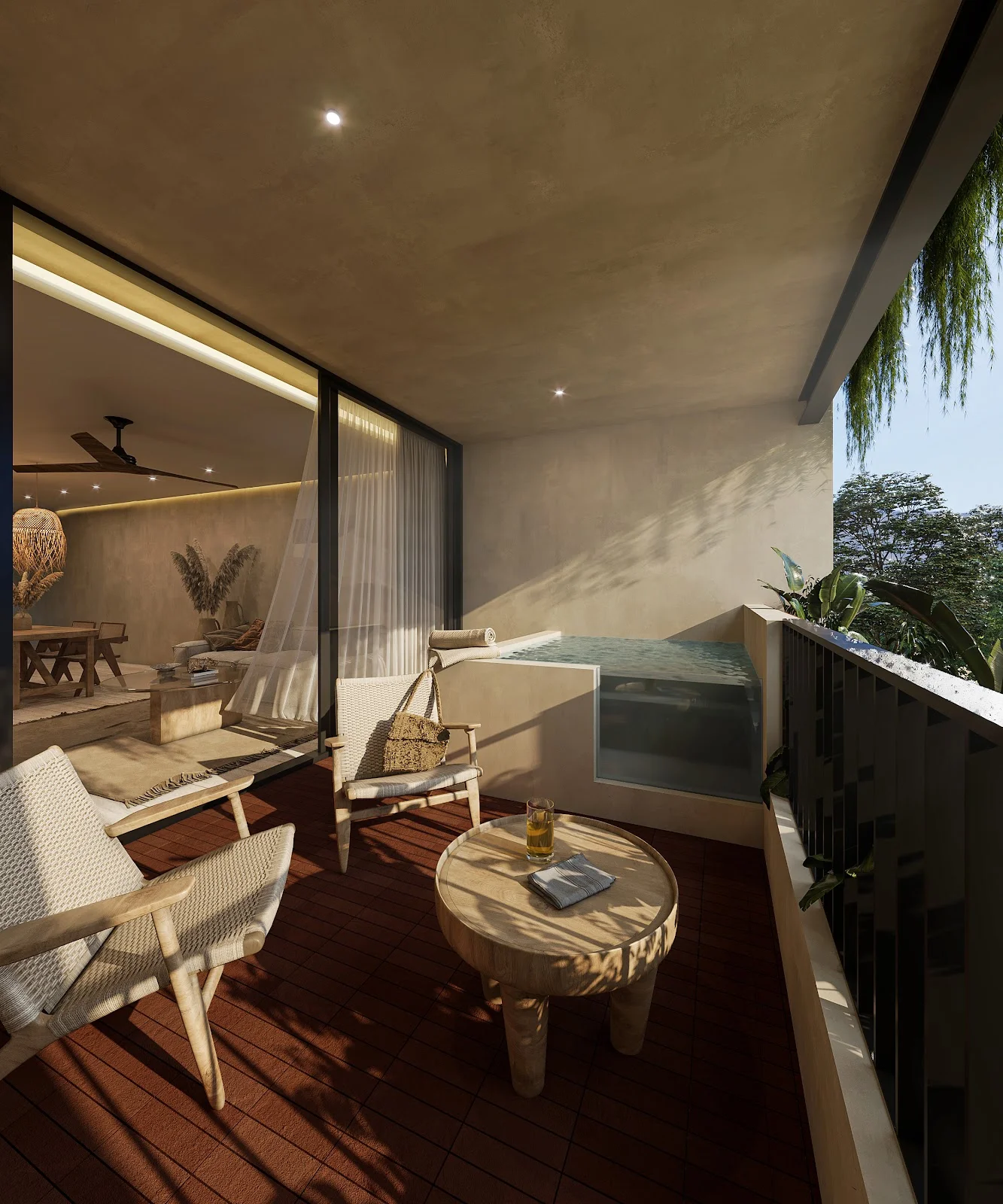 2 Bedroom Apartment with Private Pool in Tulum