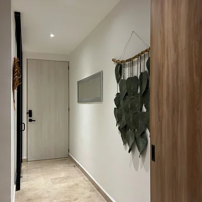Tulum-Style Furnished Studio in Aldea Zamá | Rooftop pool & Spacious Handicapped Accessible Bathroom