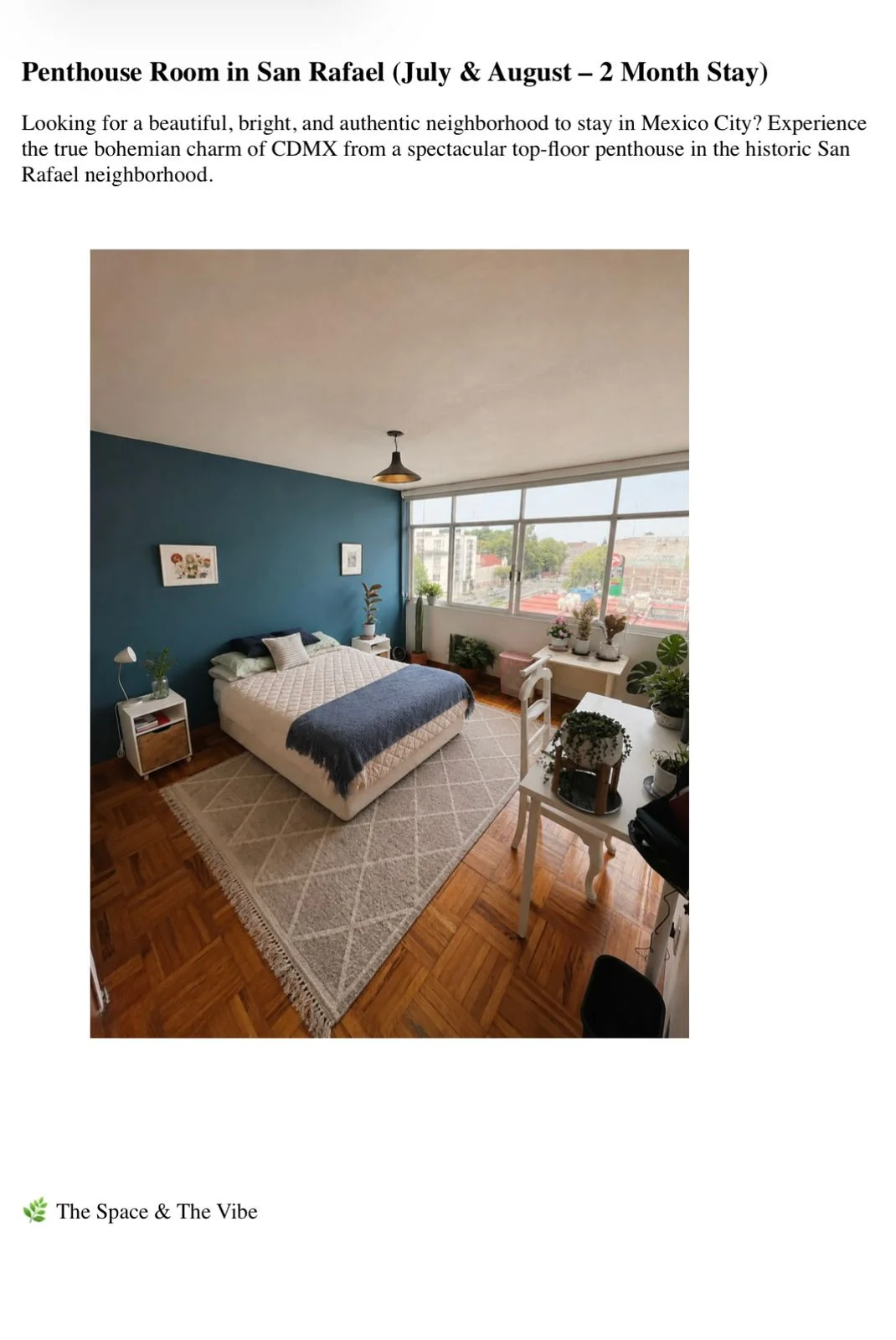 Private Room in San Rafael, Mexico City