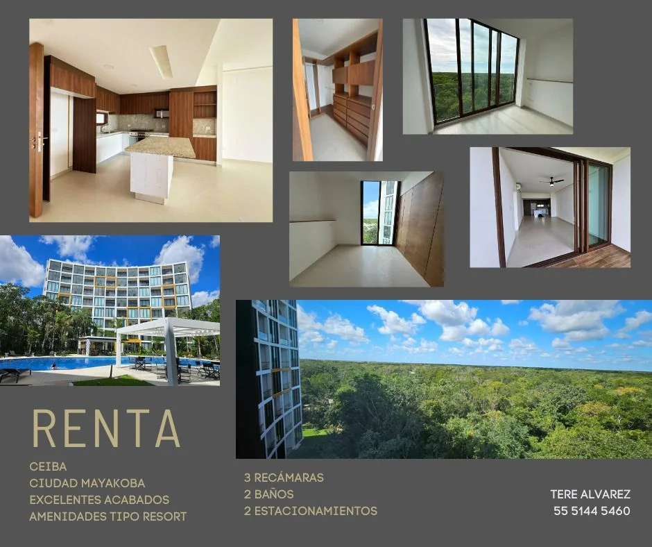 3-Bedroom Apartment for Rent in La Ceiba, Mayakoba