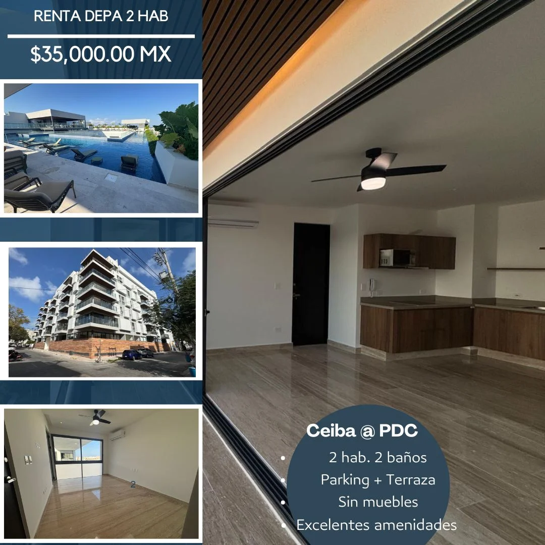 2-Bedroom Unfurnished Apartment in Playa del Carmen