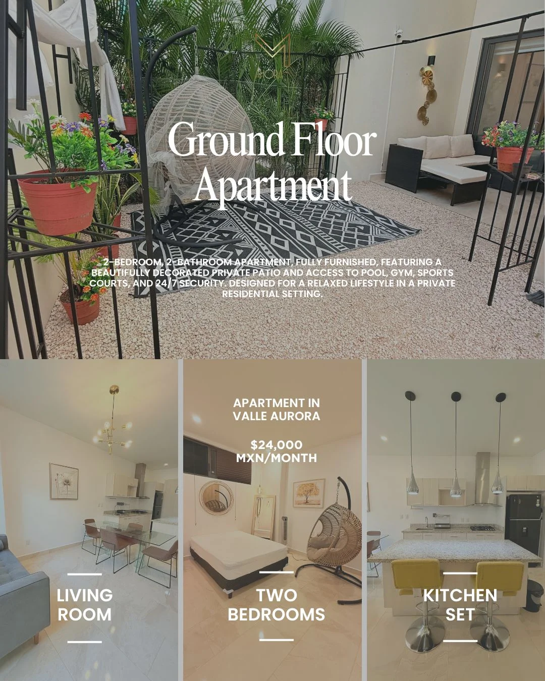 2 Bedroom Apartment in Playa del Carmen