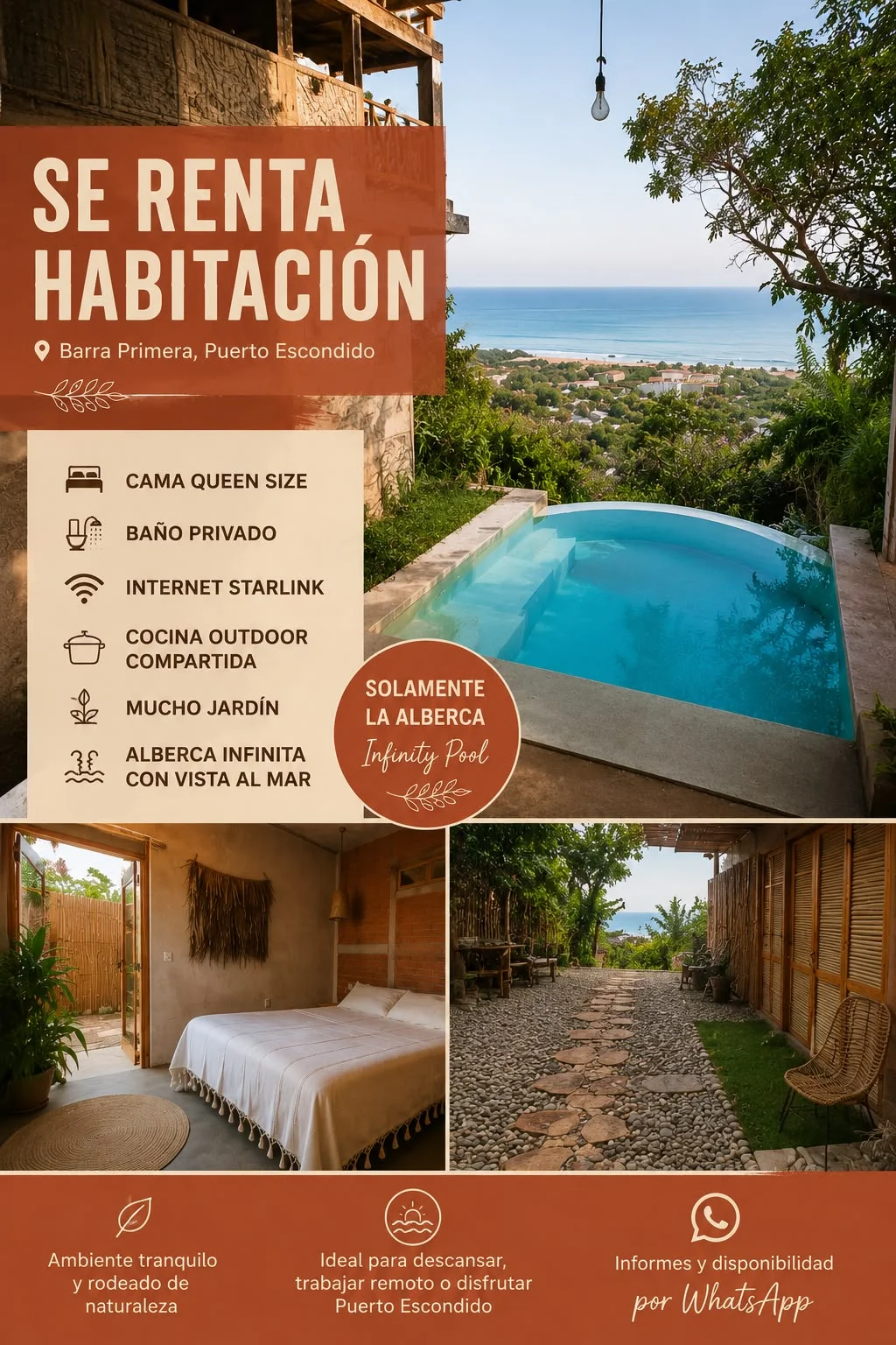 Private Room in La Barra, Puerto Escondido