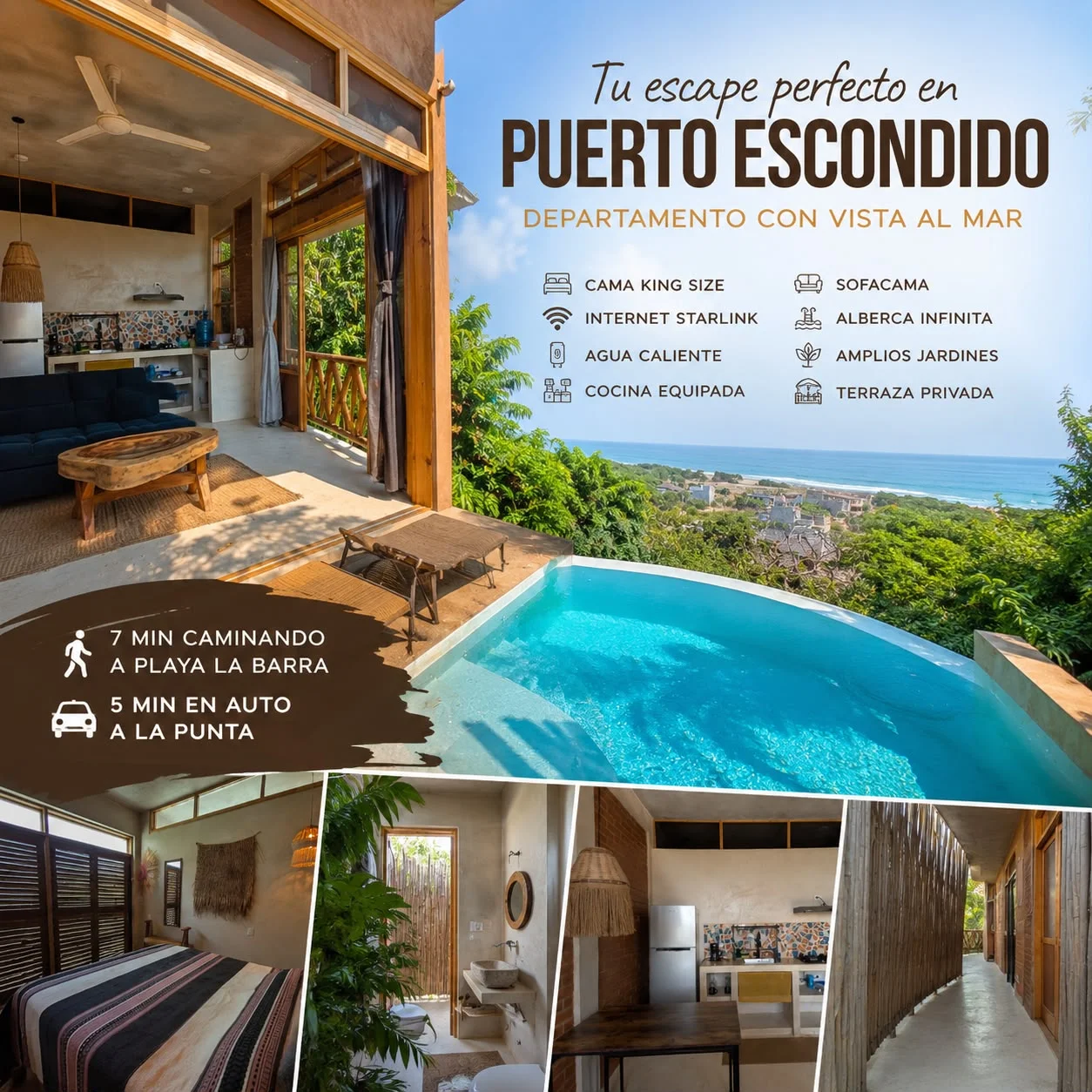 Apartment in La Barra, Puerto Escondido