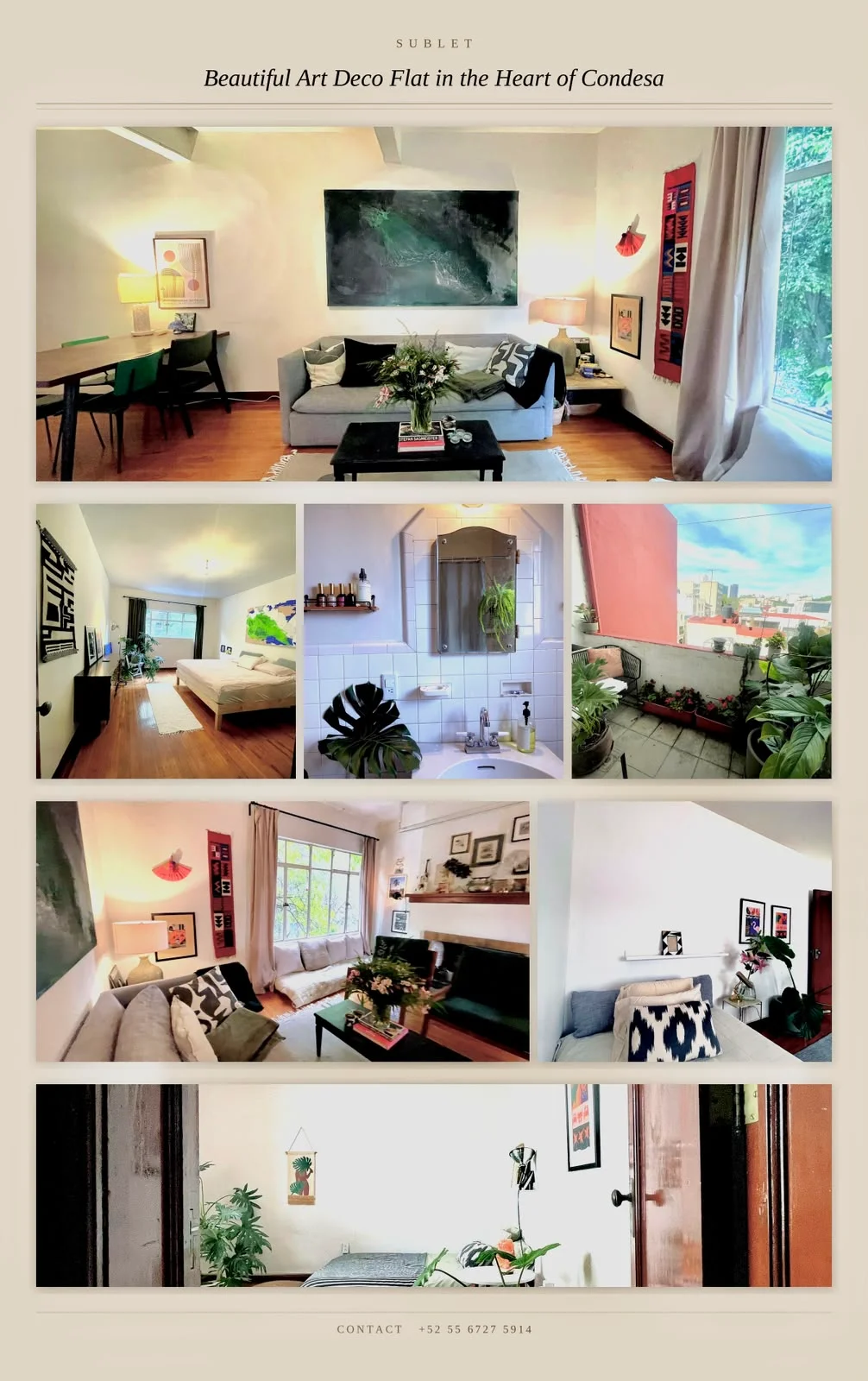 2 Bedroom Apartment in Mexico City