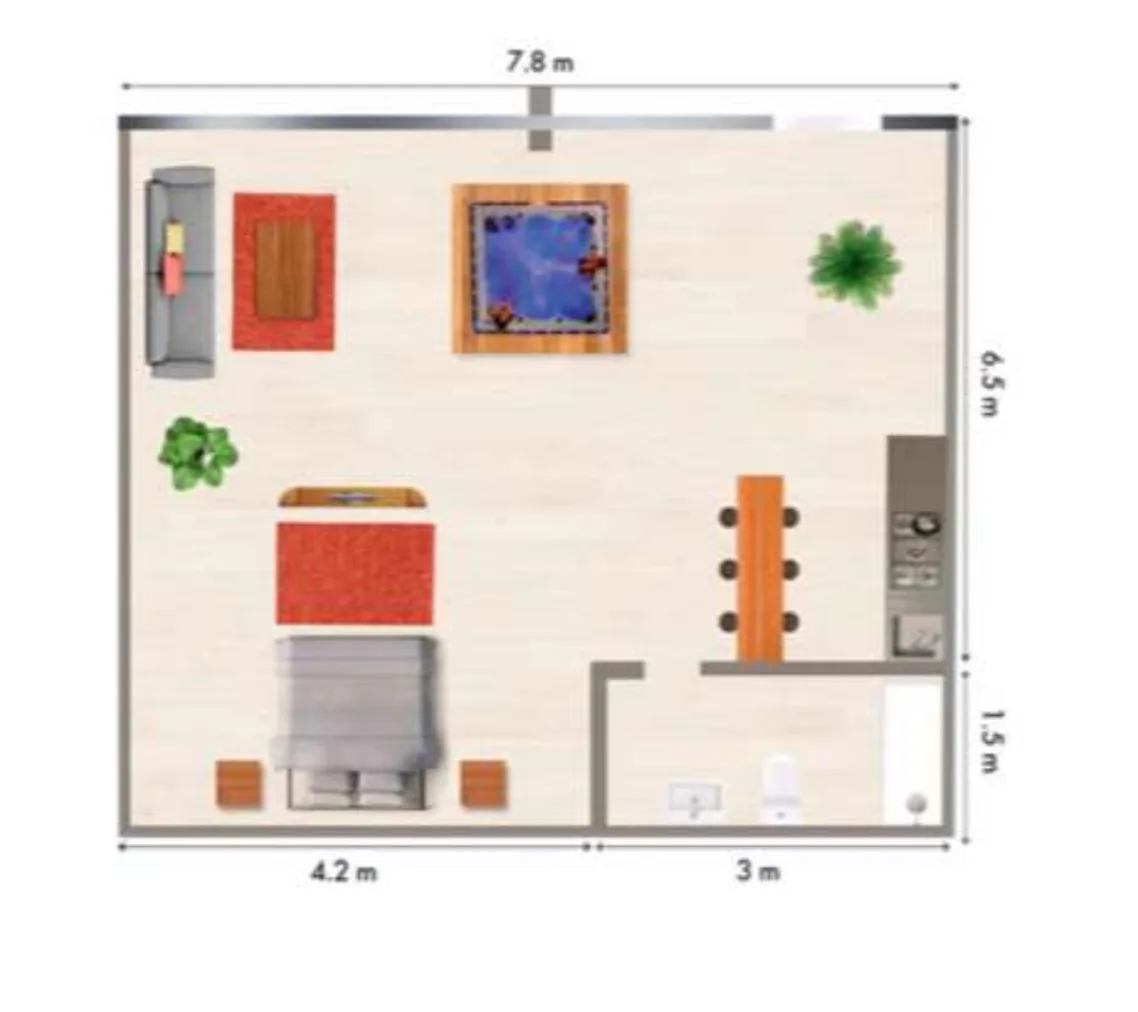 Studio Apartment in Holistika