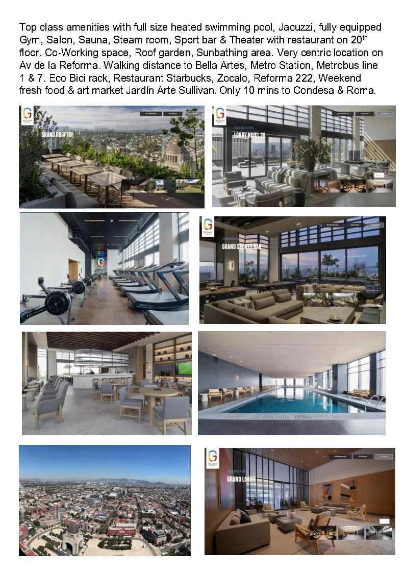 Reforma Apartment - $28,000 MXN/month