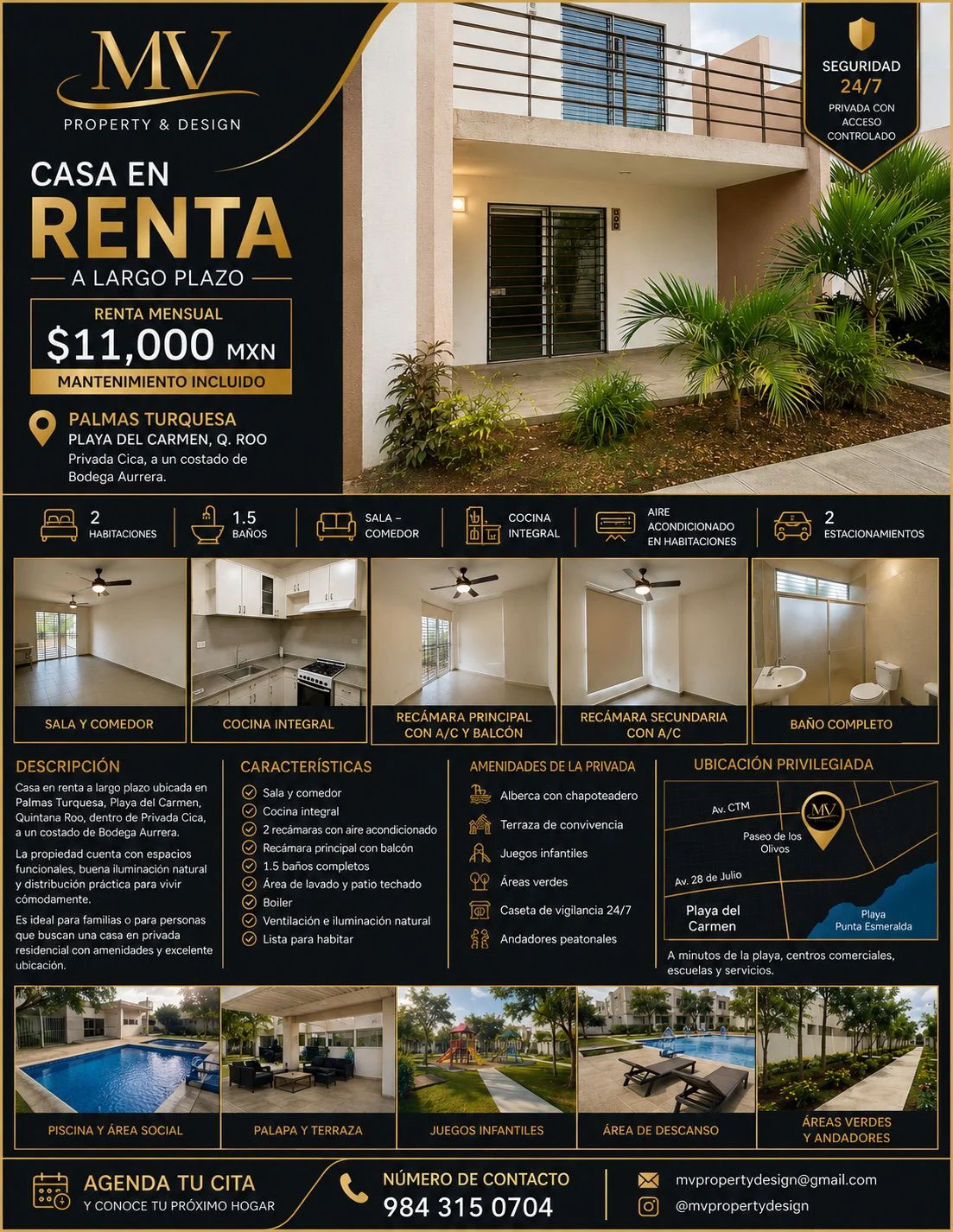 House for Rent in Playa del Carmen