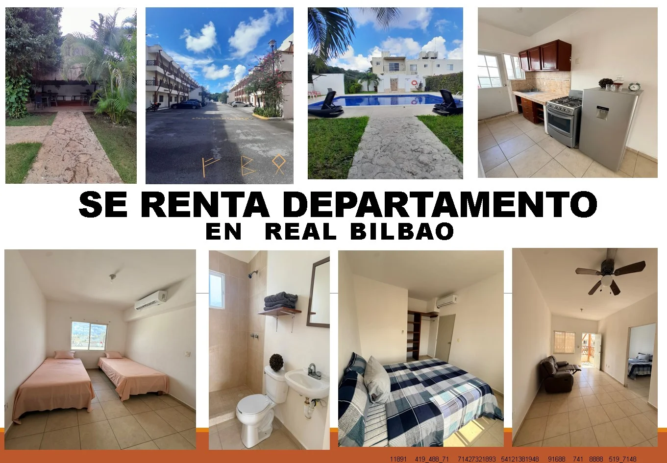 Furnished 2-Bedroom Apartment in Playa del Carmen