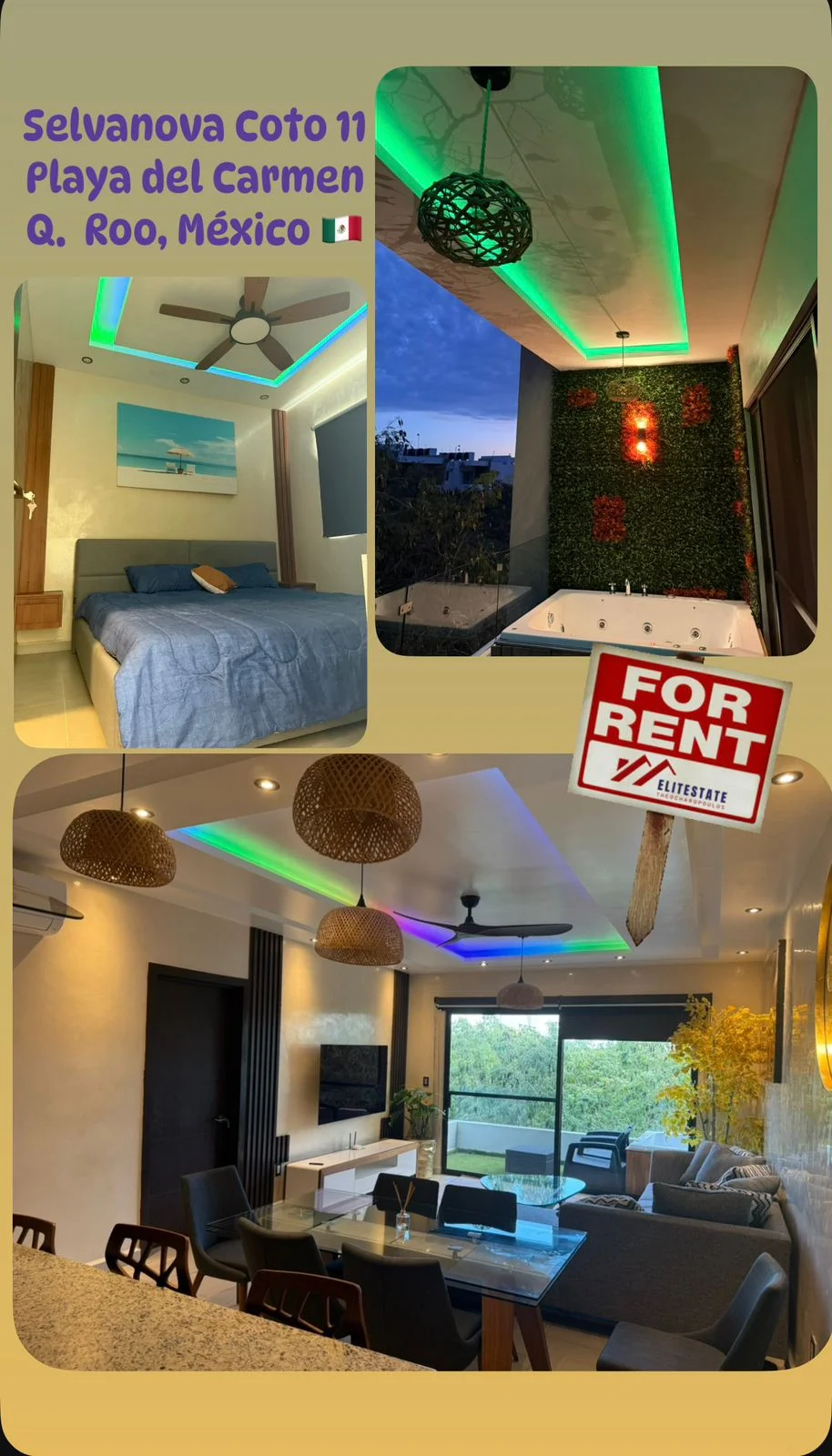 3 Bedroom Apartment in Selvanova, Playa del Carmen