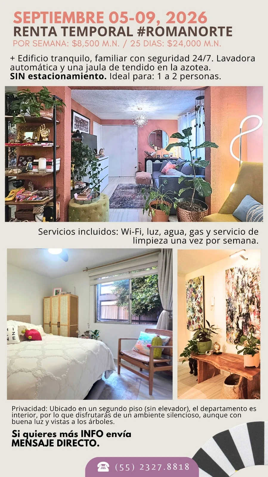 Apartment in Roma Norte, Mexico City