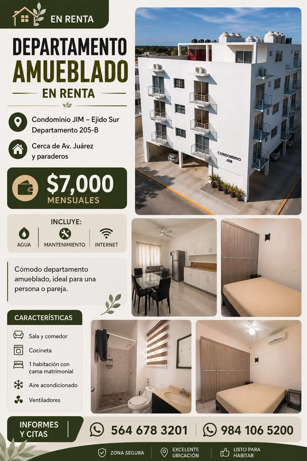 Penthouse for Rent in Playa del Carmen