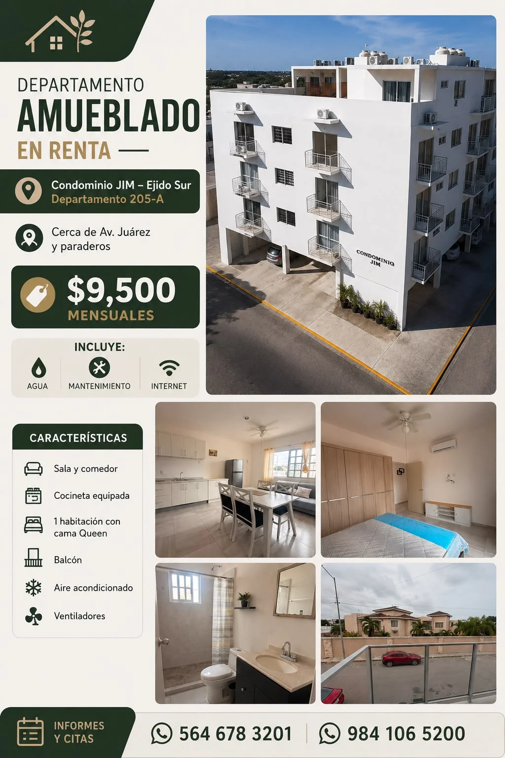 Penthouse for Rent in Playa del Carmen