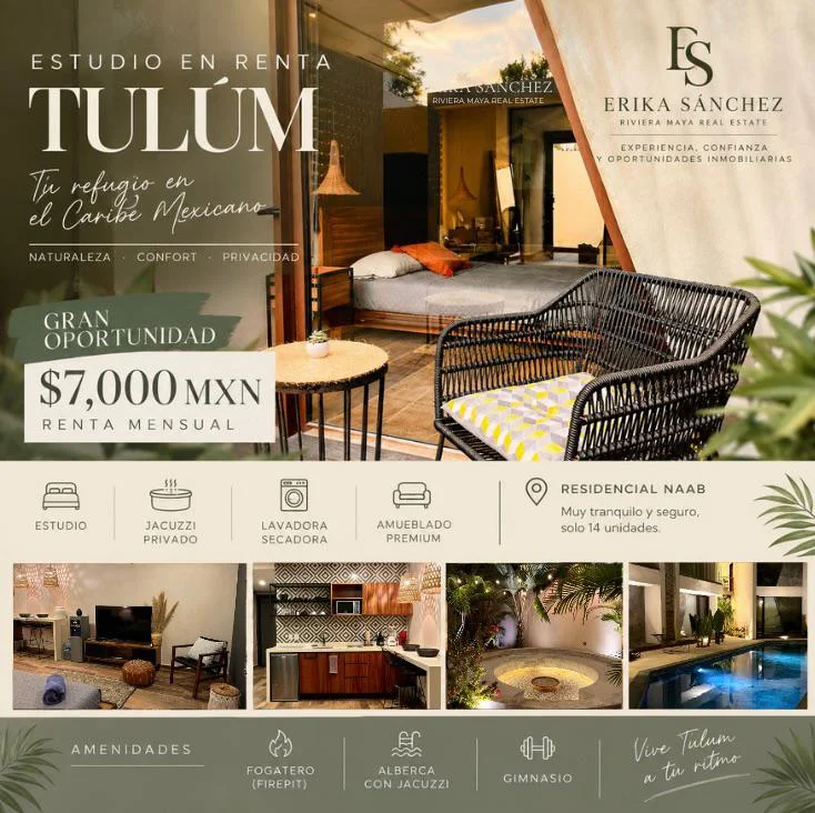 Apartment in Aldea Zama Tulum