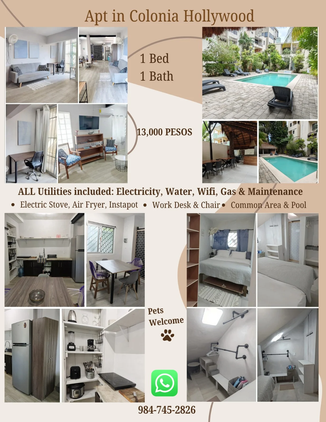 1 Bedroom Apartment in Playa del Carmen