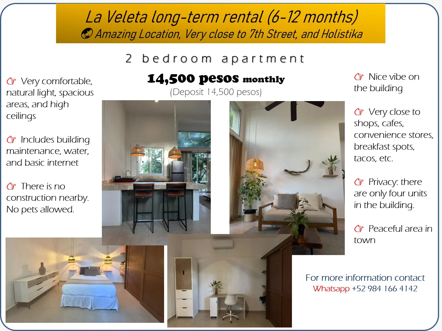 2-Bedroom Apartment in La Veleta - Long-Term Rental