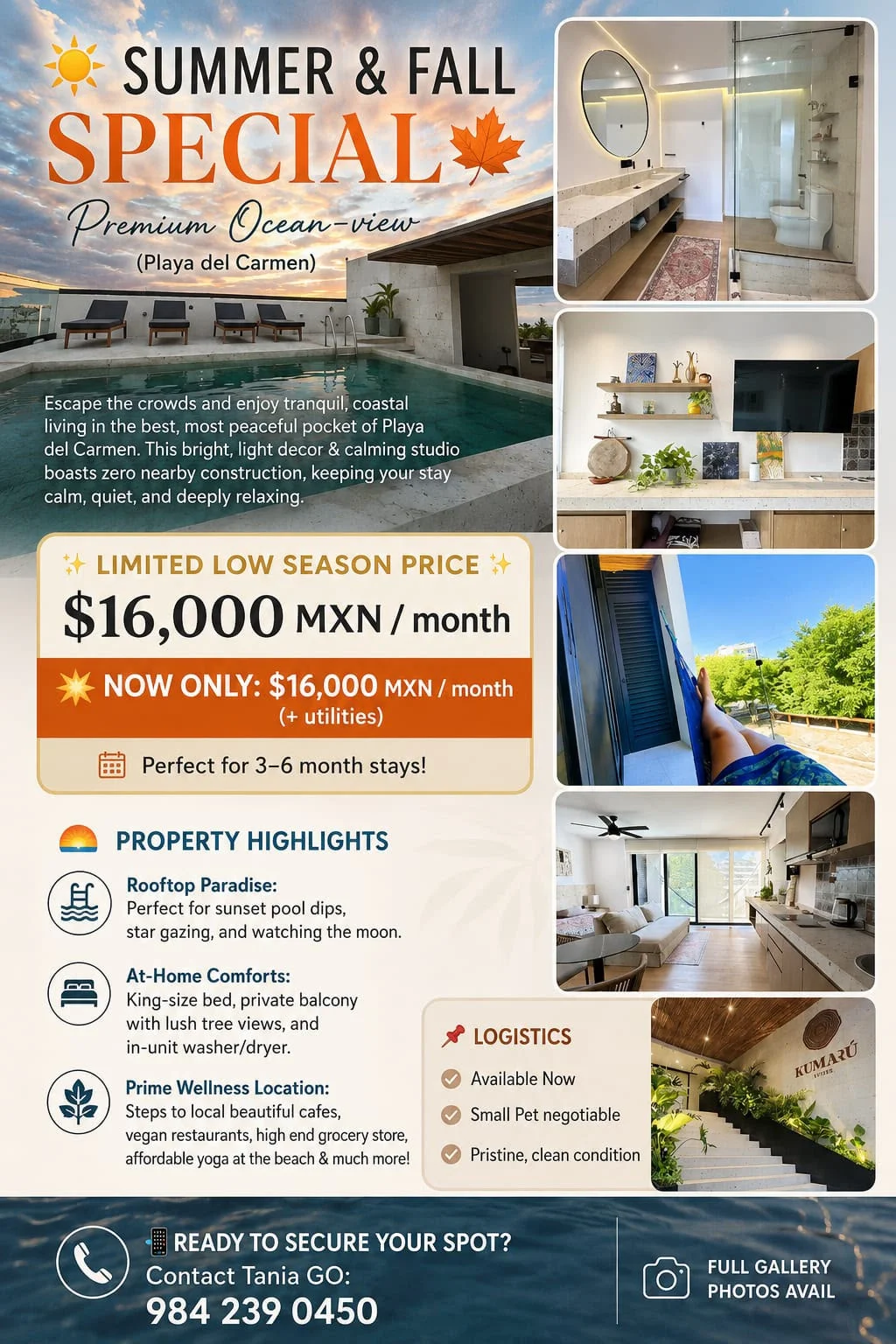 Suite in Playa del Carmen at Kumaru Suites