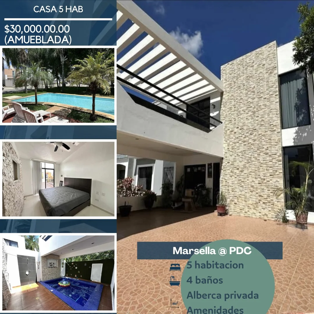 5 Bedroom House in Marsella 1 @Playa del Carmen