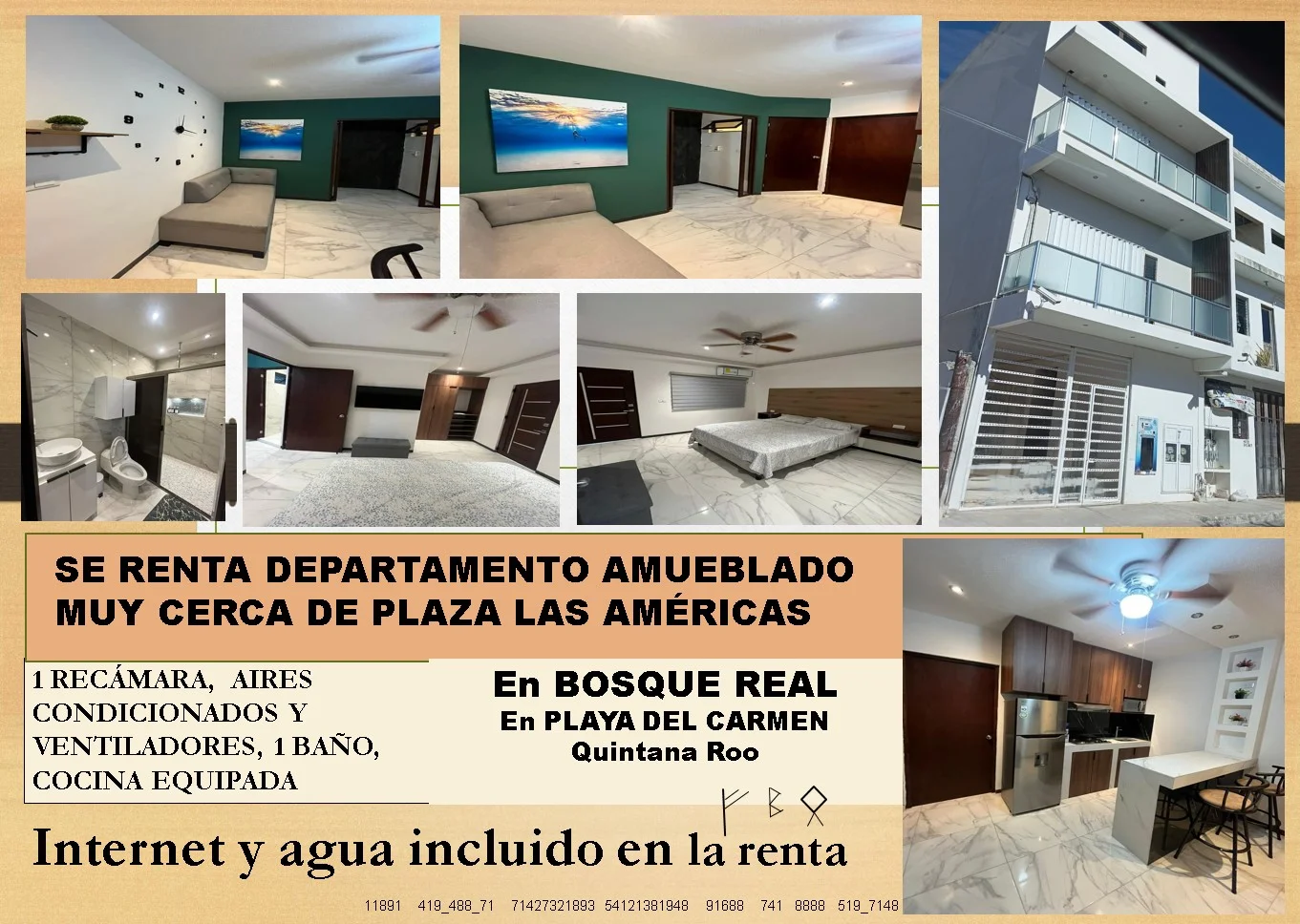 Furnished Apartment in Bosque Real, Playa del Carmen