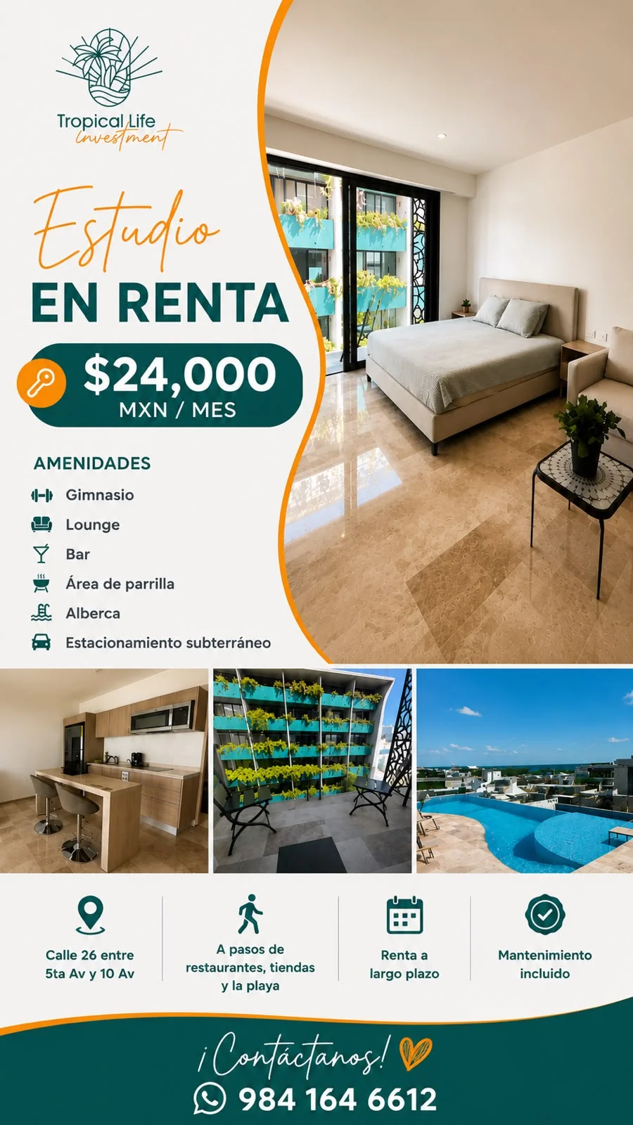 Studio Apartment in Centro, Playa del Carmen