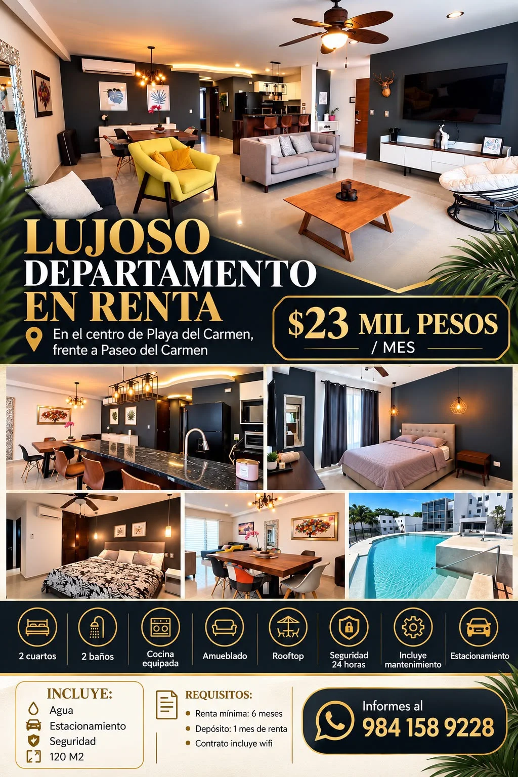 2 Bedroom Property in Playa del Carmen