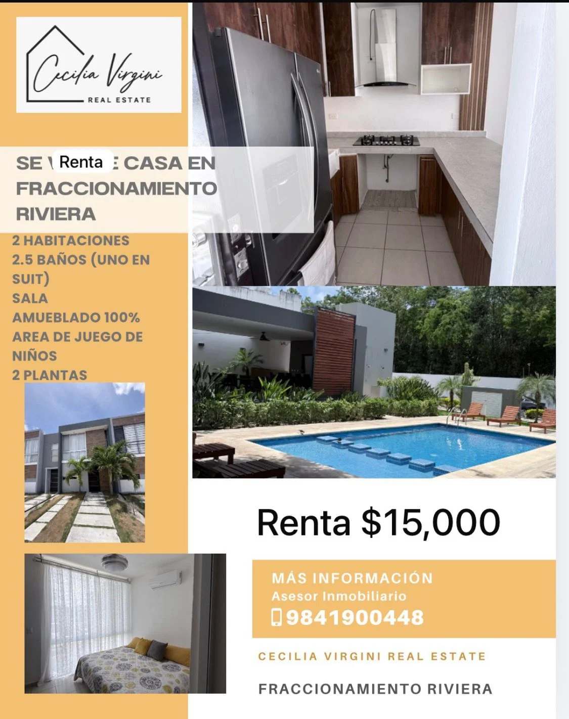 House for Rent in Riviera Playa del Carmen