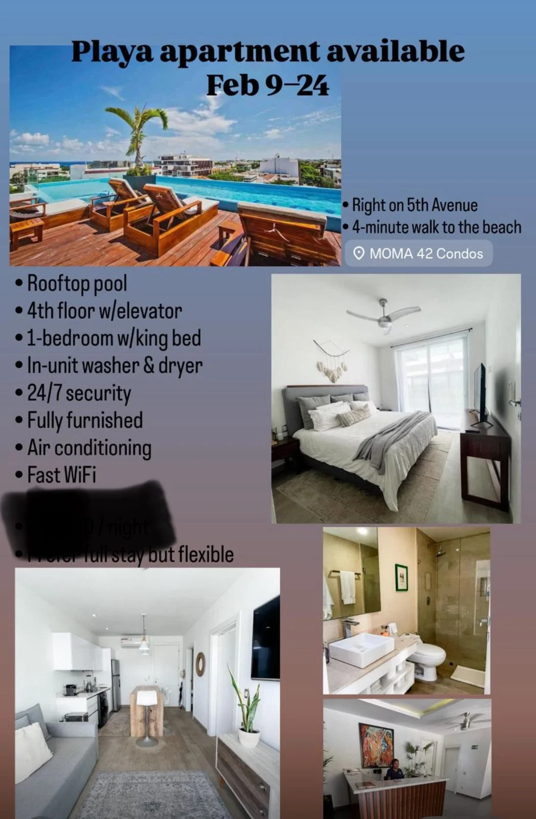 Apartment in Playa del Carmen