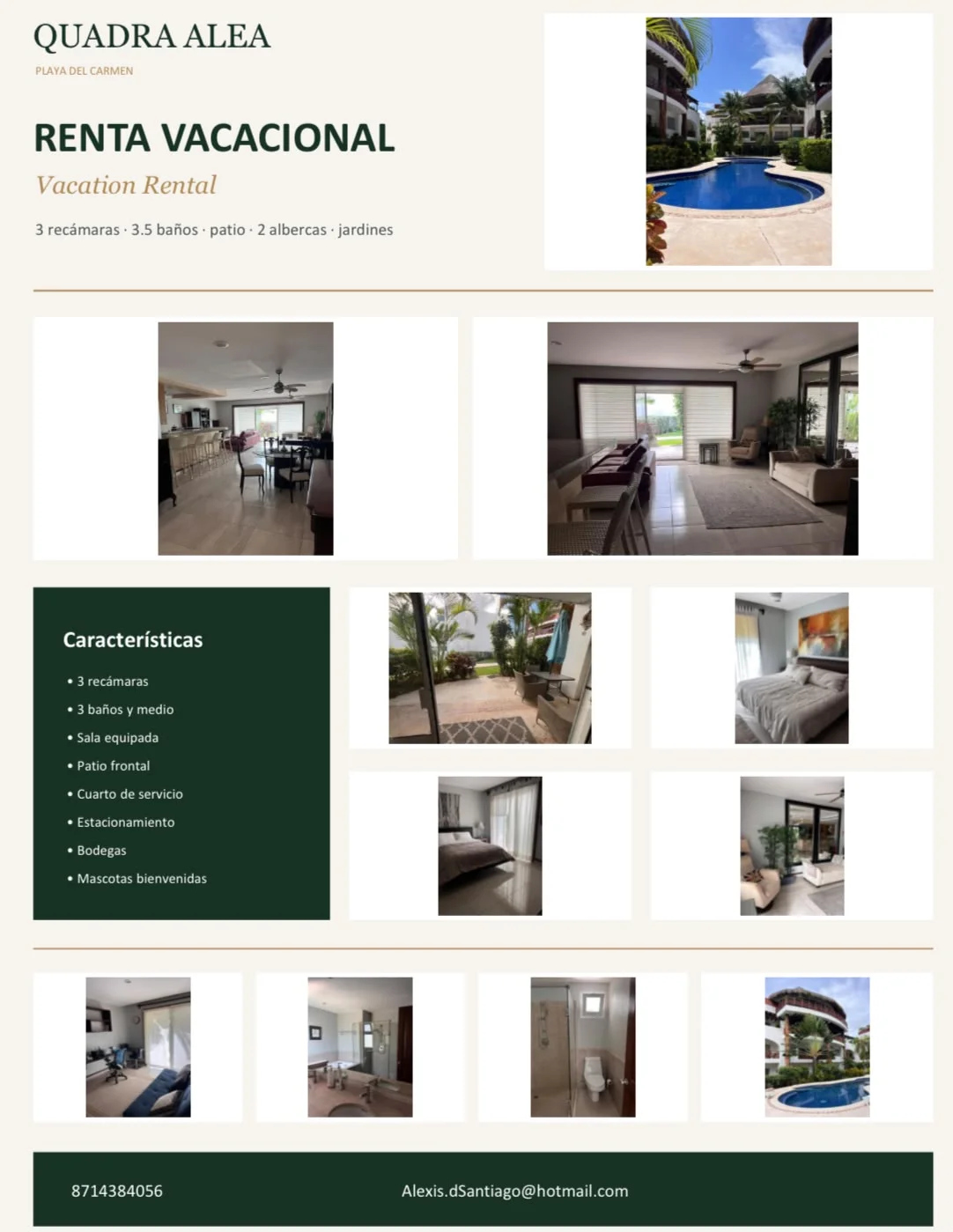 3 Bedroom Apartment in Centro, Playa del Carmen