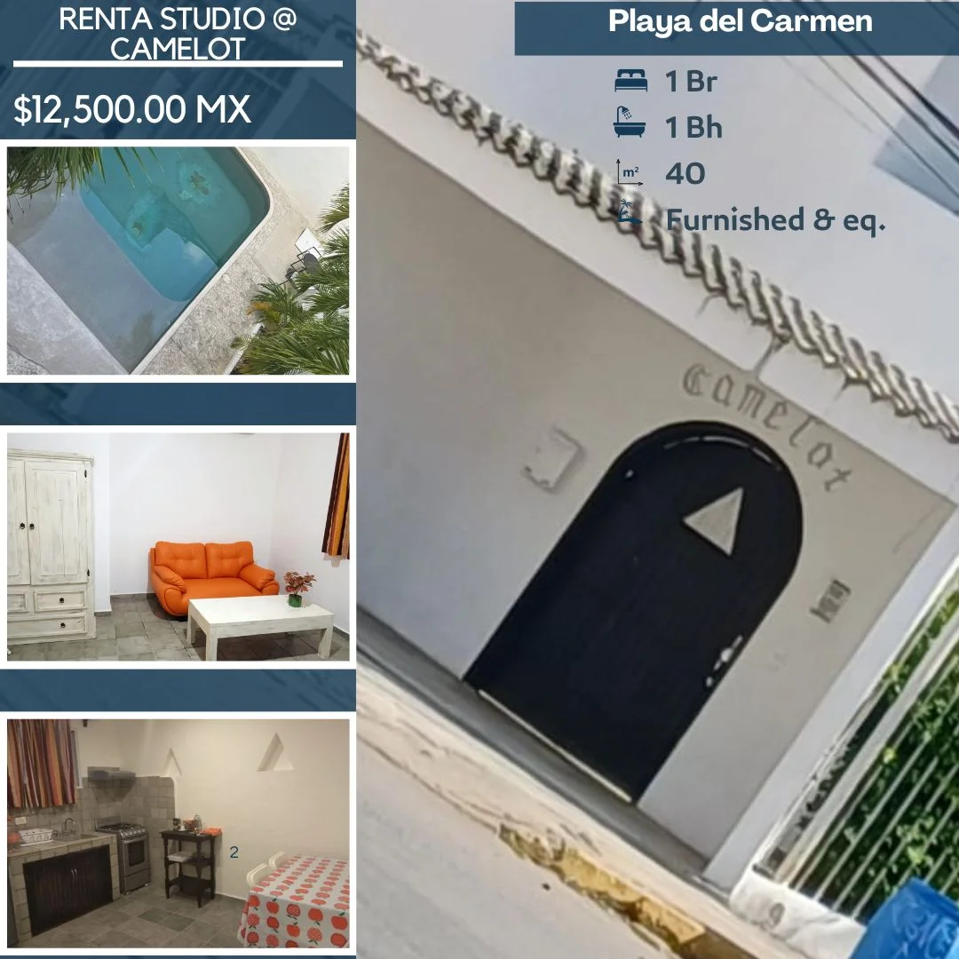 Studio for Rent on Calle 30 | Playa del Carmen