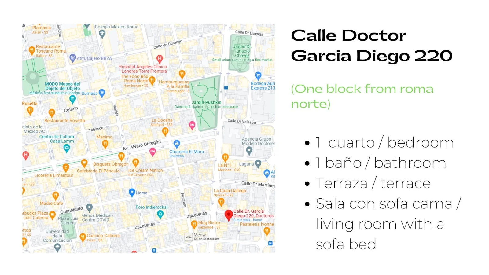 Apartment in Roma Norte, Mexico City