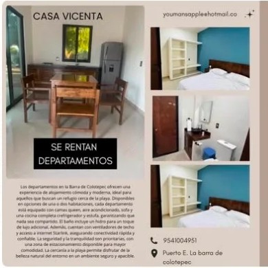 2 Bedroom Apartment in Puerto Escondido
