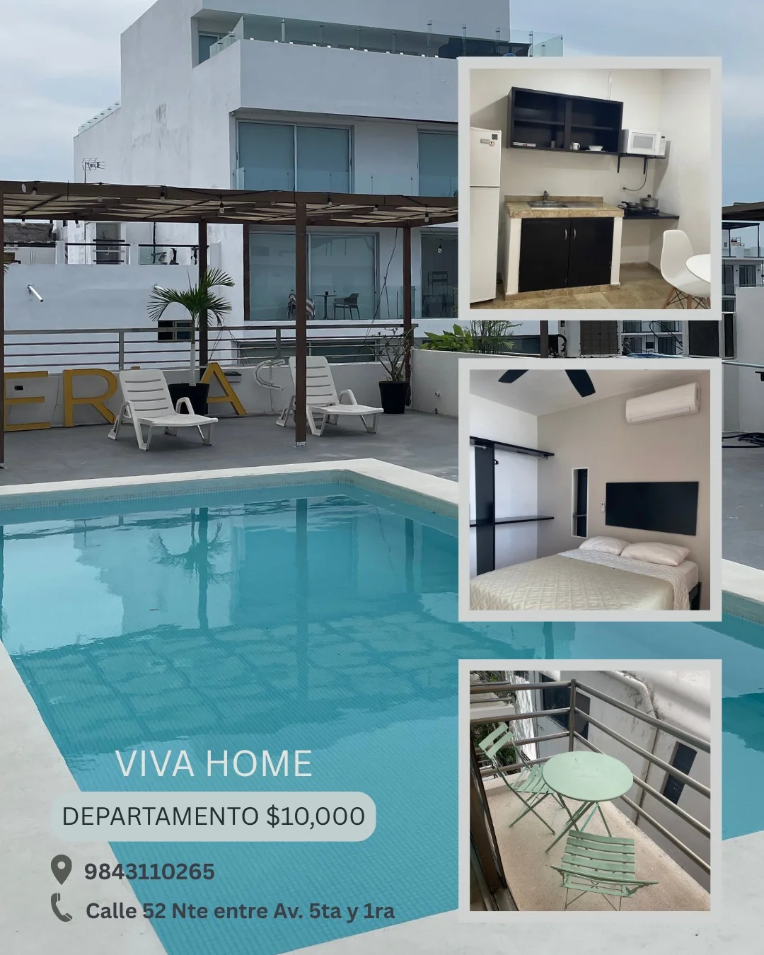 Apartment for Rent in Playa del Carmen