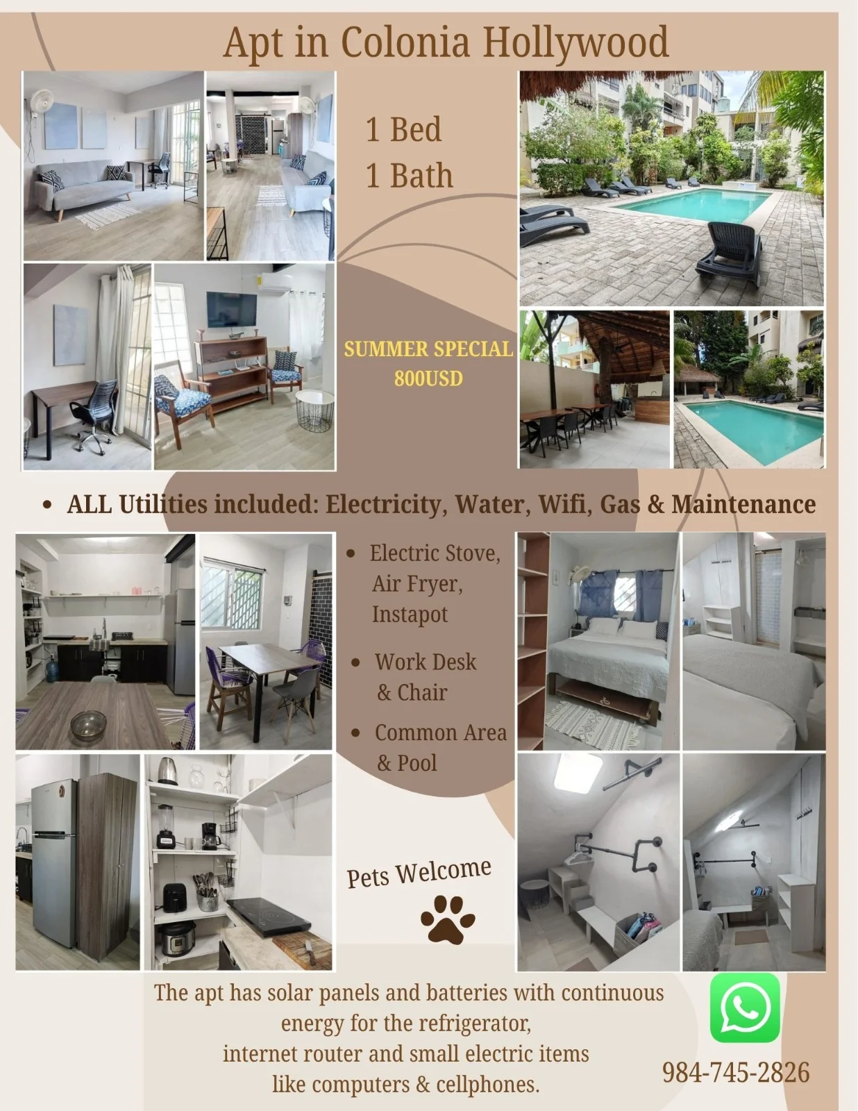 1 Bedroom Apartment in Centro, Playa del Carmen