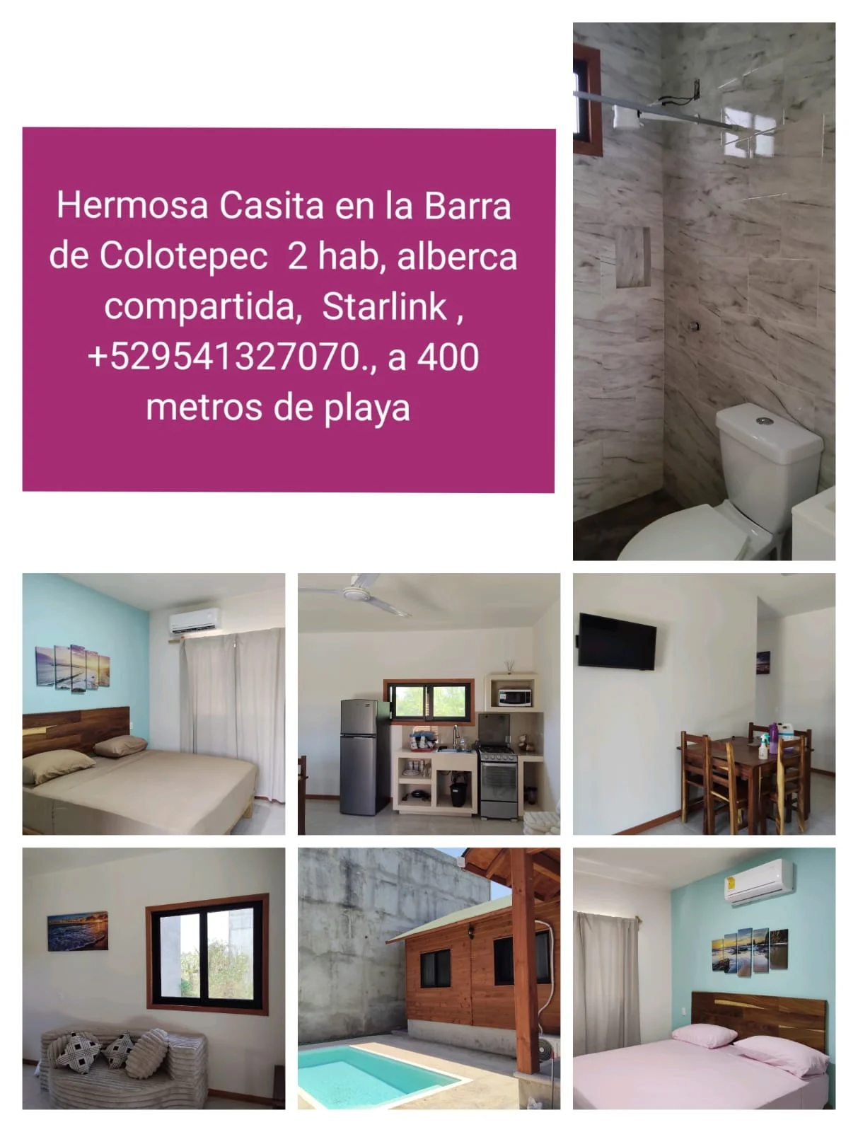 2 Bedroom Apartment in La Barra, Puerto Escondido
