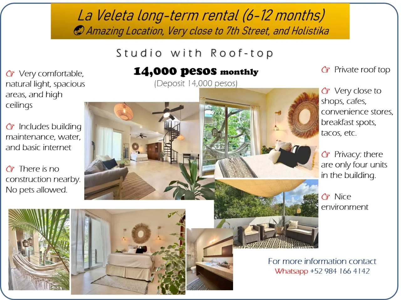 Studio in La Veleta With Private Rooftop