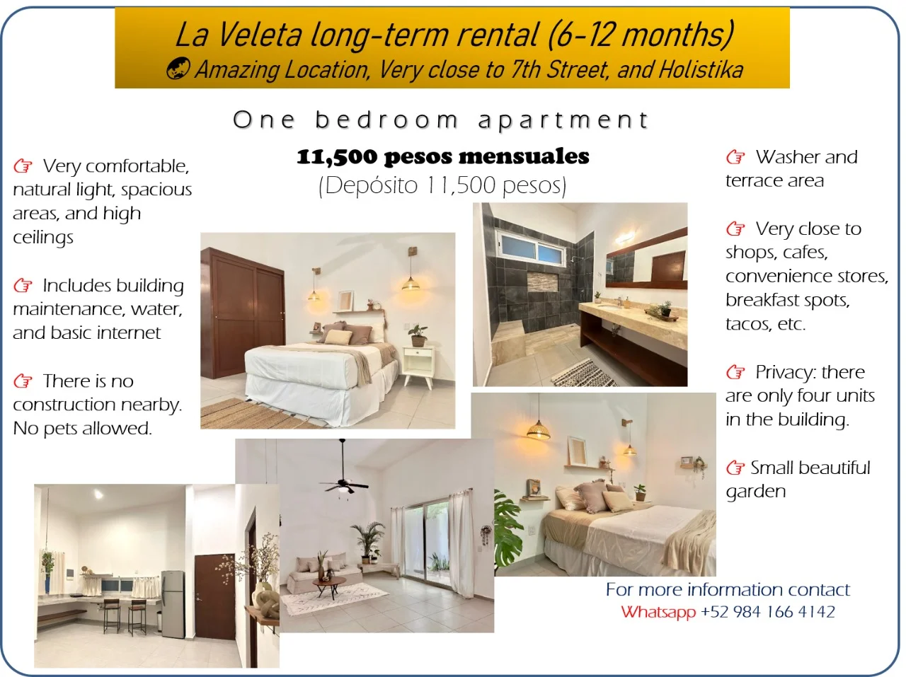 1-Bedroom Apartment in La Veleta, Long-Term Rental