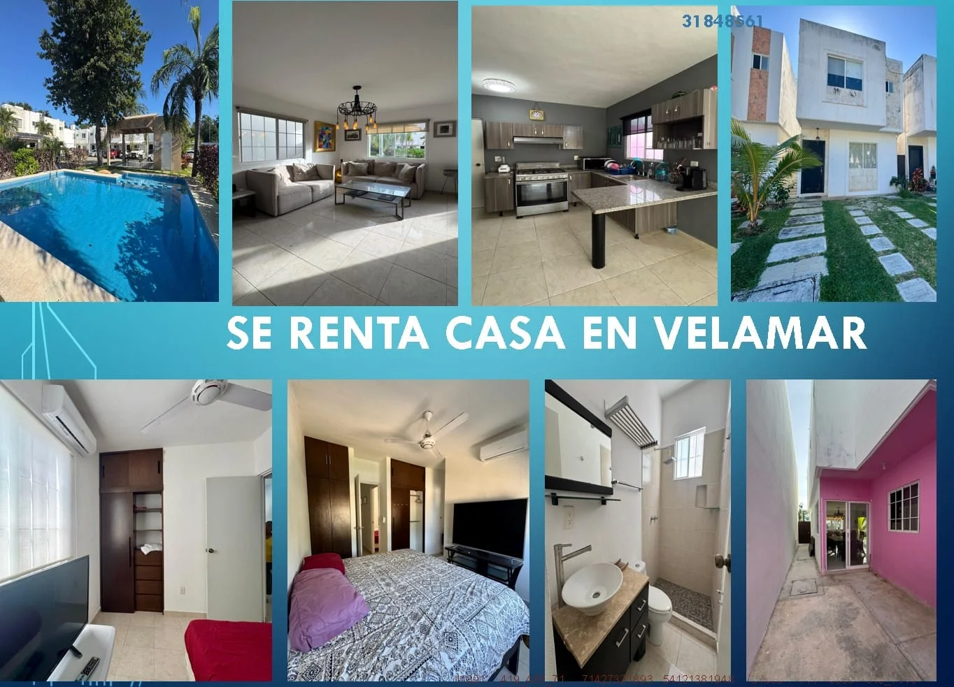 3 Bedroom House in Residencial Velamar, Playa del Carmen