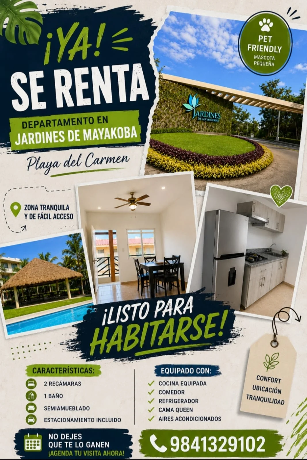 2 Bedroom Apartment in Mayakoba, Playa del Carmen