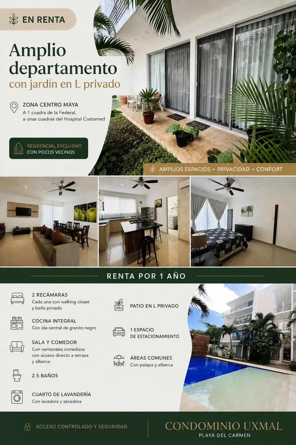 2 Bedroom Apartment in Playa del Carmen