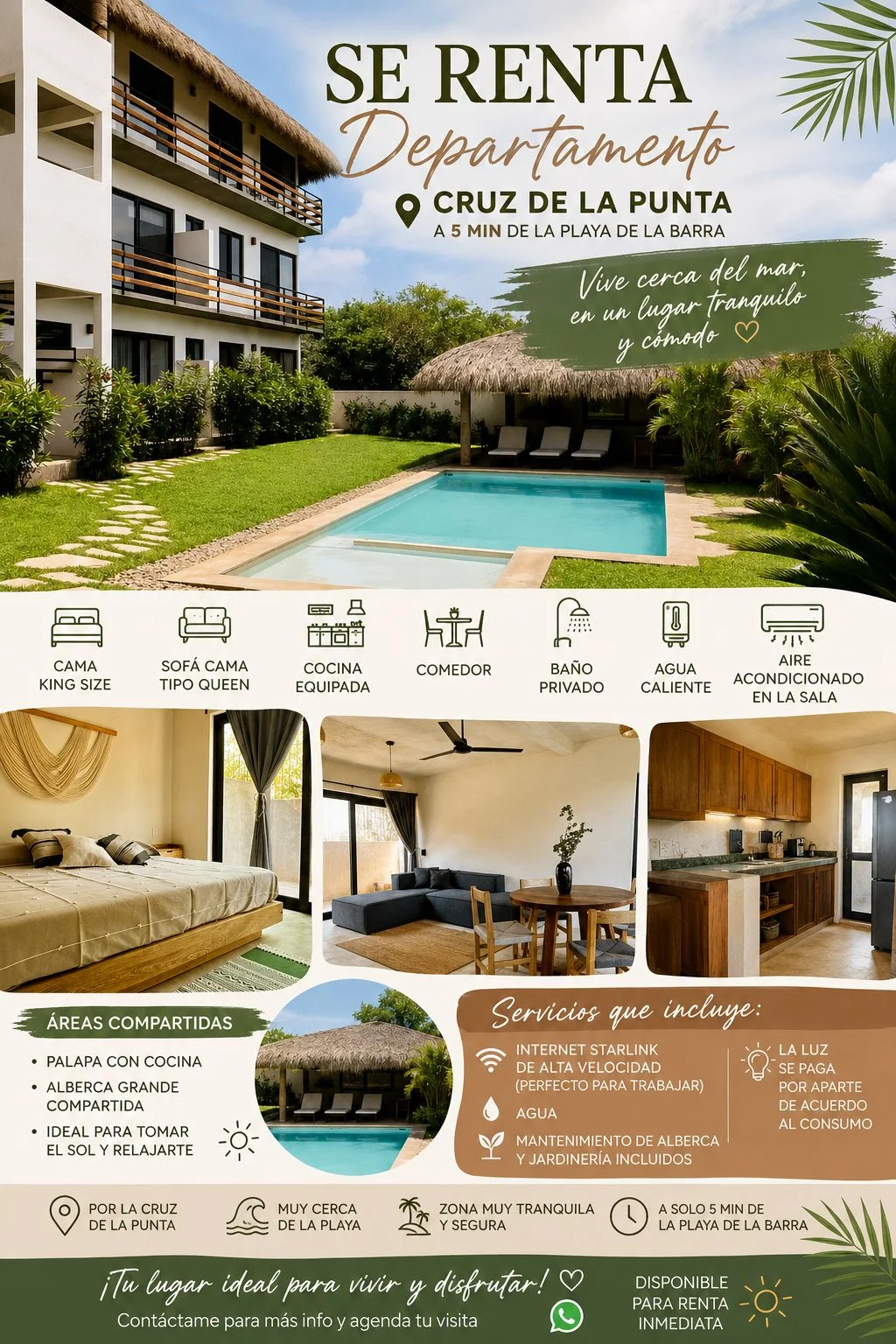 Apartment in La Punta, Puerto Escondido